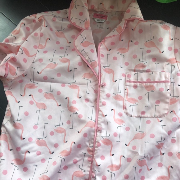 Kate Spade Trendy Leisurewear Flamingo  PJ Top small - Picture 1 of 1